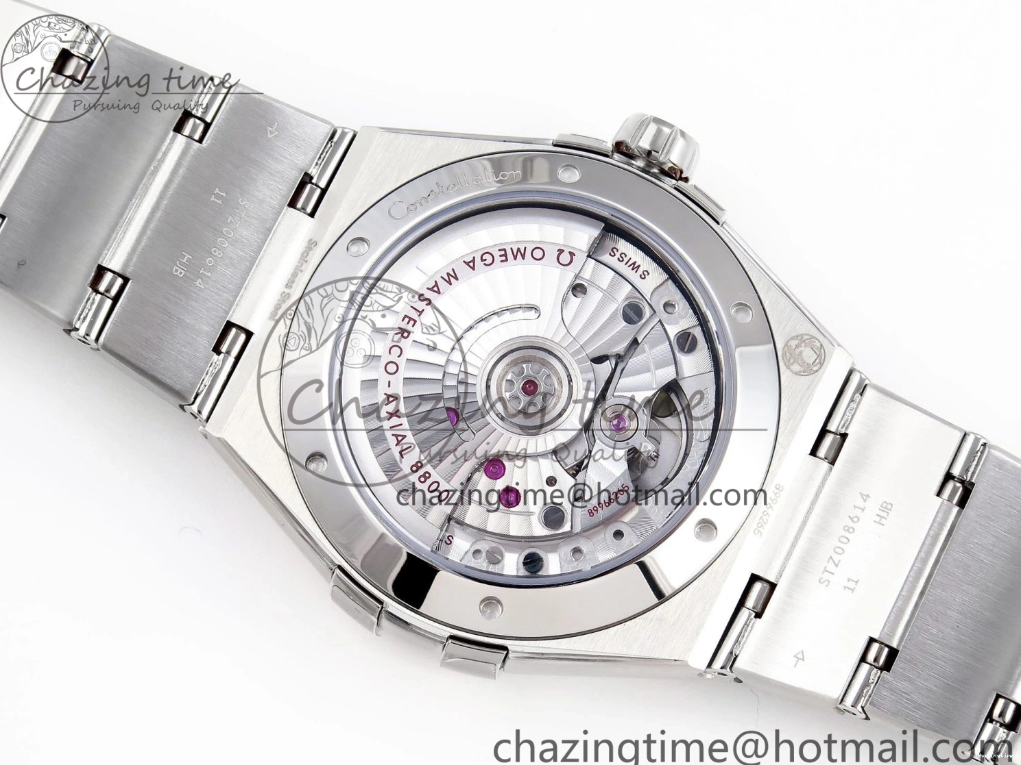 0122 Snug Constellation 39mm SS ASWF 1:1 Best Edition Black Dial on SS Bracelet A 7771